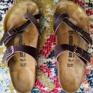 Birkenstock Mayari Size 37 Oiled Leather Habana